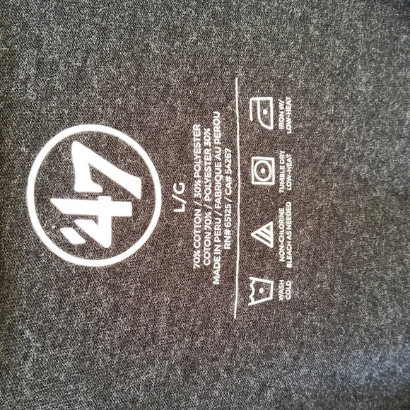 47 Women's Houston Rockets Charcoal Tee Size Large - Picture 2 of 4